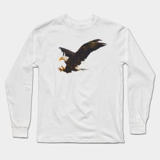 Low Poly Eagle Long Sleeve T-Shirt